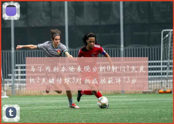 马丁内利本场表现分析0射门1失良机2关键传球3对抗成功获评73分